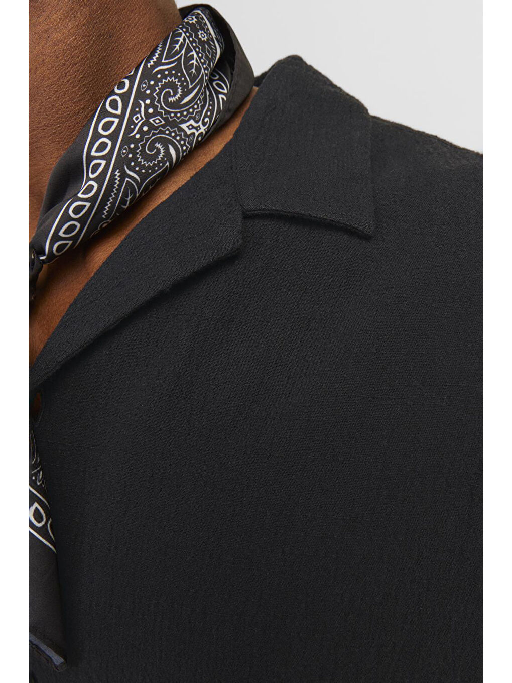 Siyah Originals Jorluke Pamuklu Relaxed Fit Kısa Kollu Poplin %100 Pamuk Gömlek 12255781-4