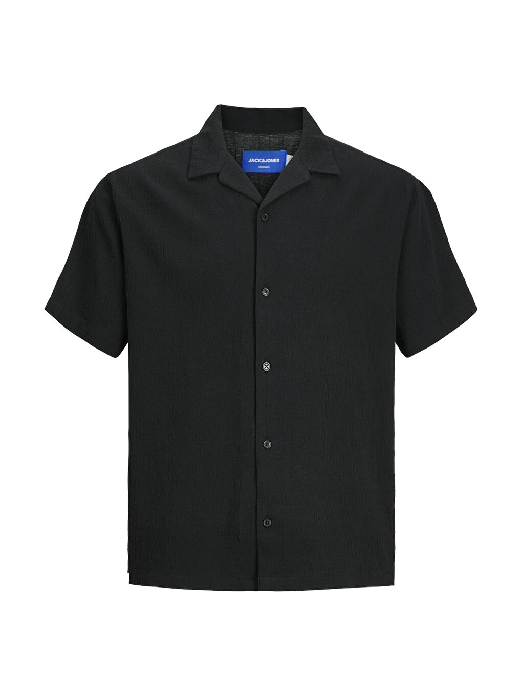 Siyah Originals Jorluke Pamuklu Relaxed Fit Kısa Kollu Poplin %100 Pamuk Gömlek 12255781-6