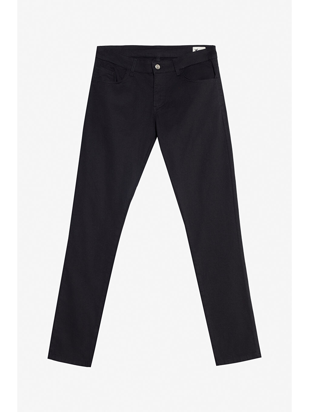 Erkek Siyah Pamuklu Slim Fit Dar Kesim 5 Cep Esnek Casual Pantolon-5
