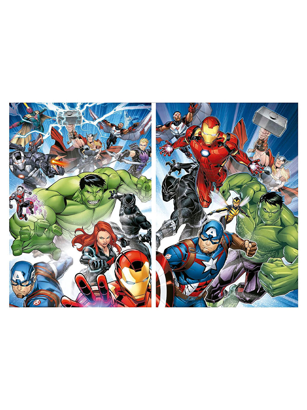 Çocuk Puzzle 2x100 Parça Yenilmezler 19679-1