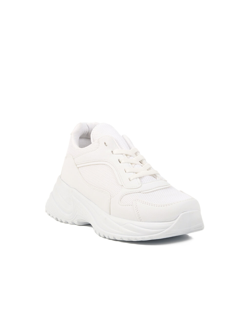 Beyaz Fileli Hafif Kadın Spor Ayakkabı 2410 G-2