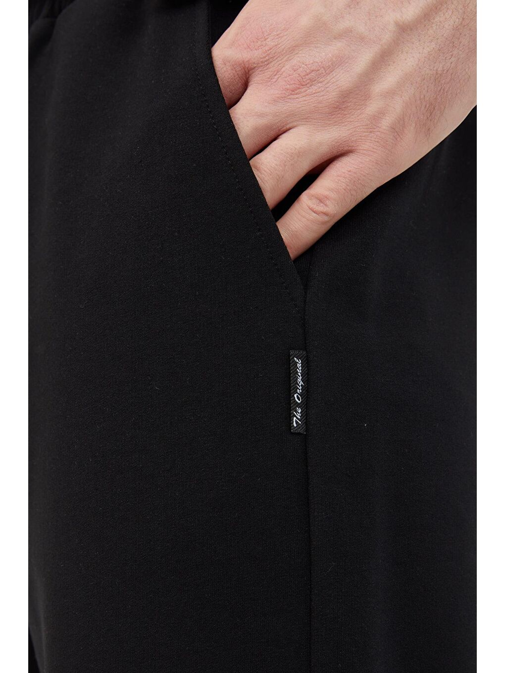 Siyah Kapüşonlu Regular Fit Hırka Düz Paça Erkek Eşofman Takımı-3