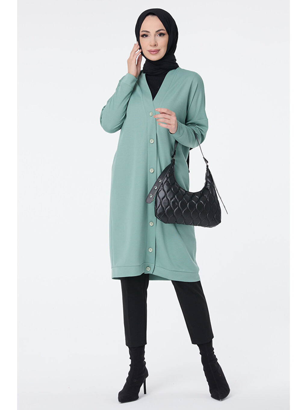 Yeşil Hırka Mint - 11430-1