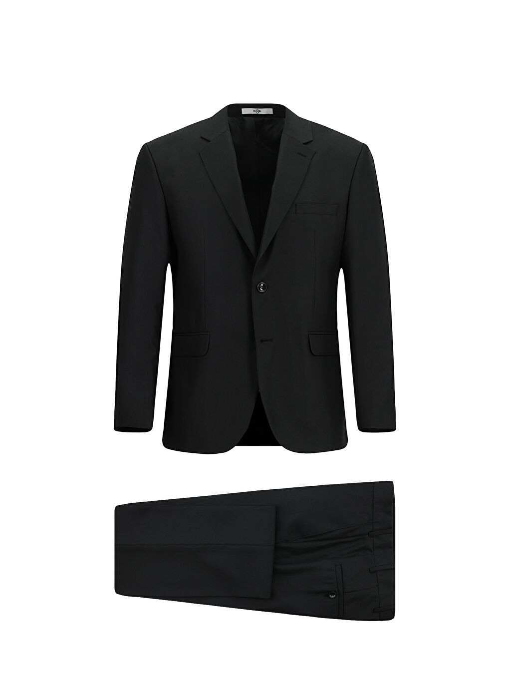 Siyah 4 Drop Relaxed Fit Rahat Kesim Takım Elbise