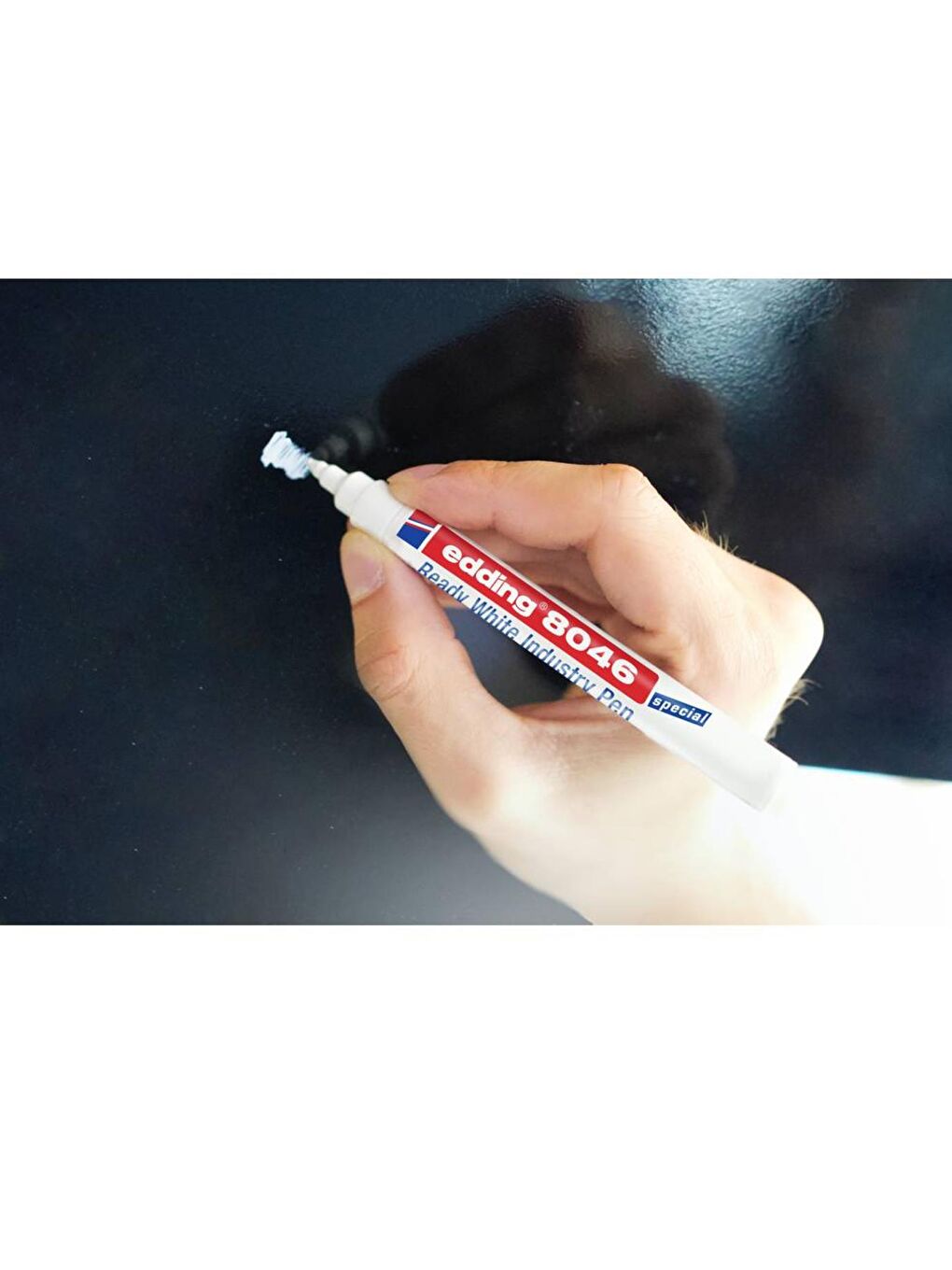 8046 Yuvarlak Uç 1-3 mm Endüstri Kalemi Beyaz (ED804649)-3