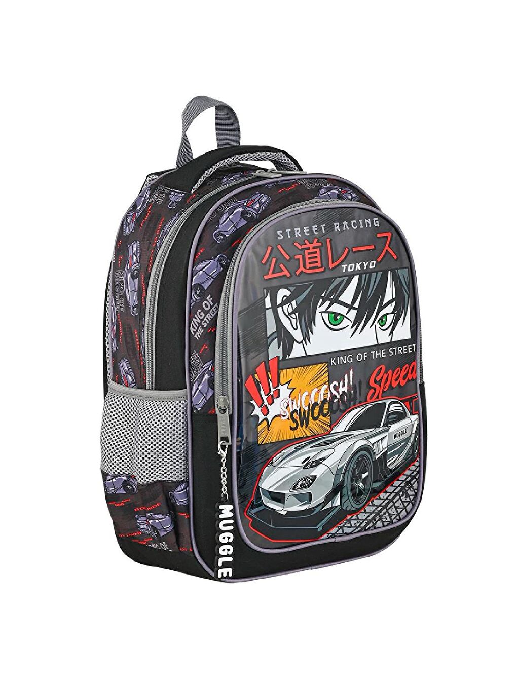 2 Bölmeli Tokyo Speed Okul Sırt Çantası (MU-9136)-2