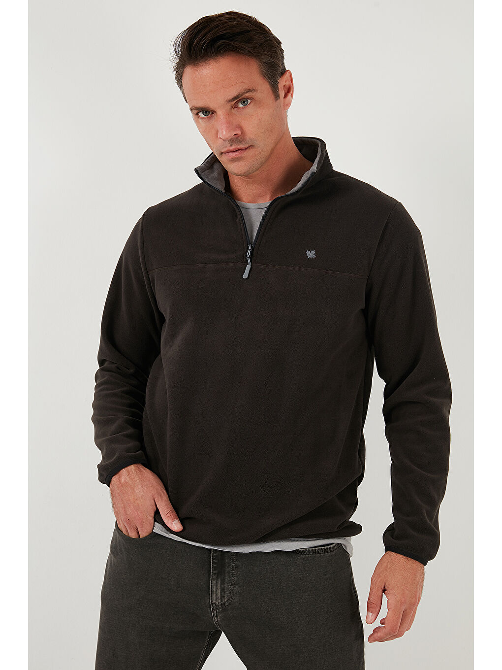 Siyah Slim Fit Anti-Pilling Tüylenme Yapmayan Şardonlu Soğuk Geçirmez 2'li Paket Polar 5906001S2-1