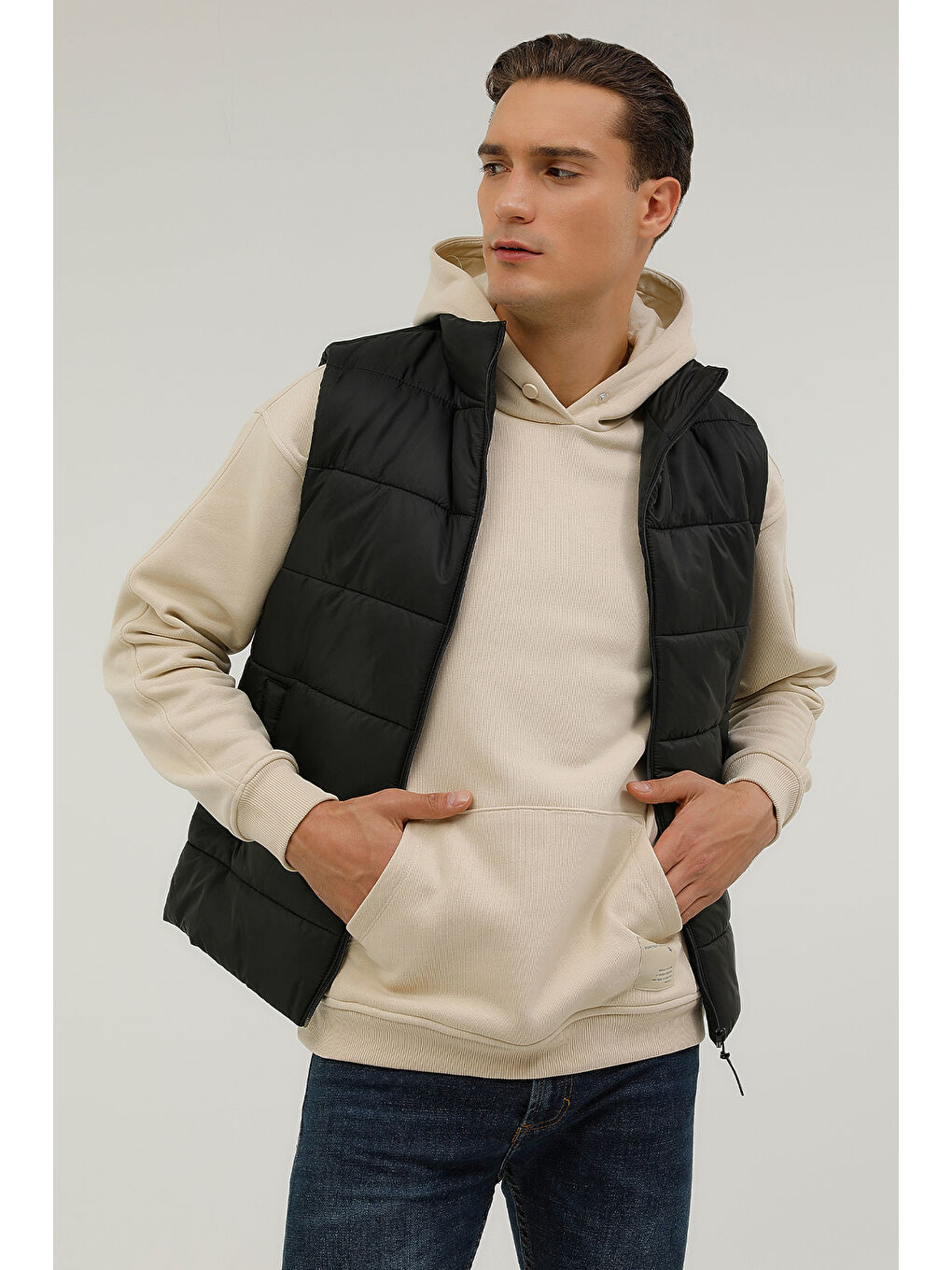 M-EVRA VEST 2PR Siyah Erkek Yelek