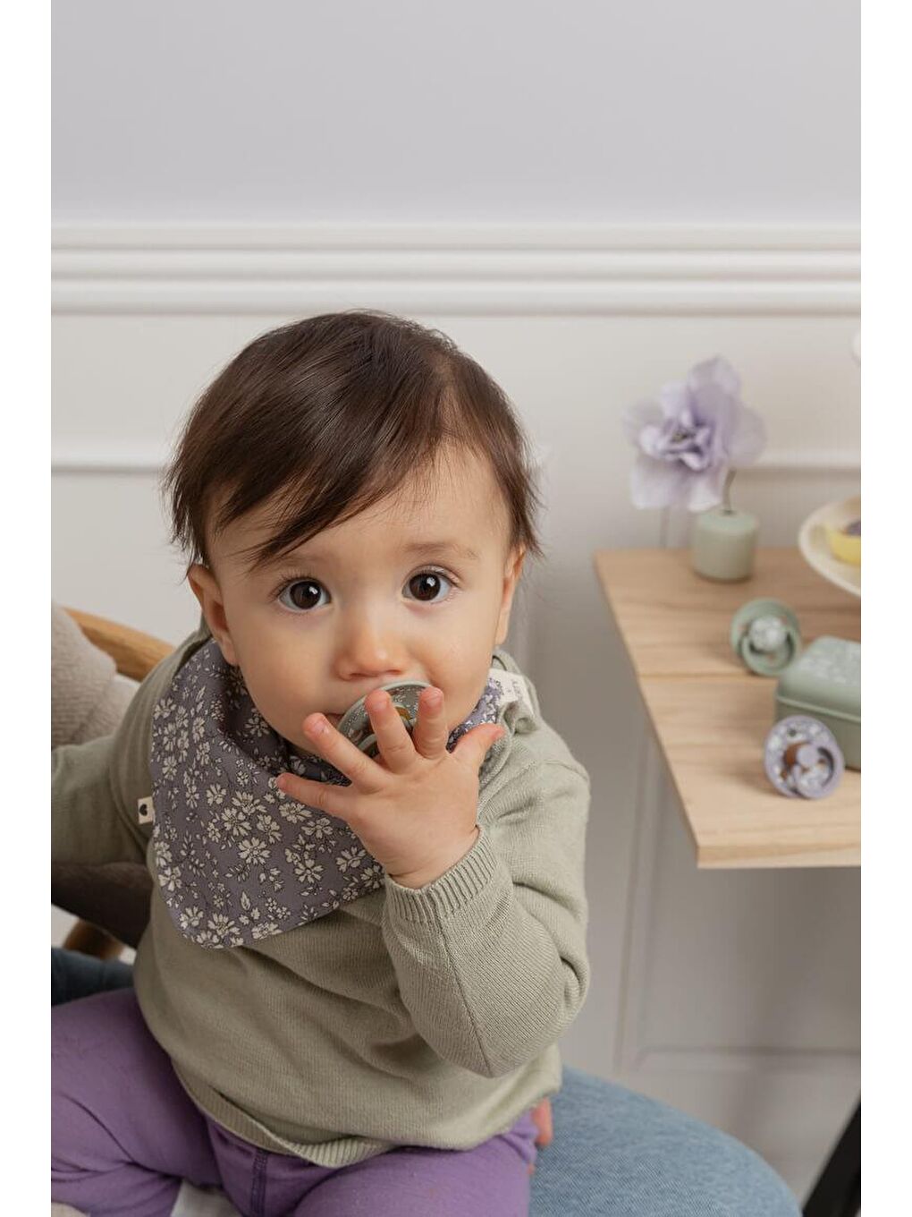 X Liberty Bandana Bib Capel-Fossil Grey-1