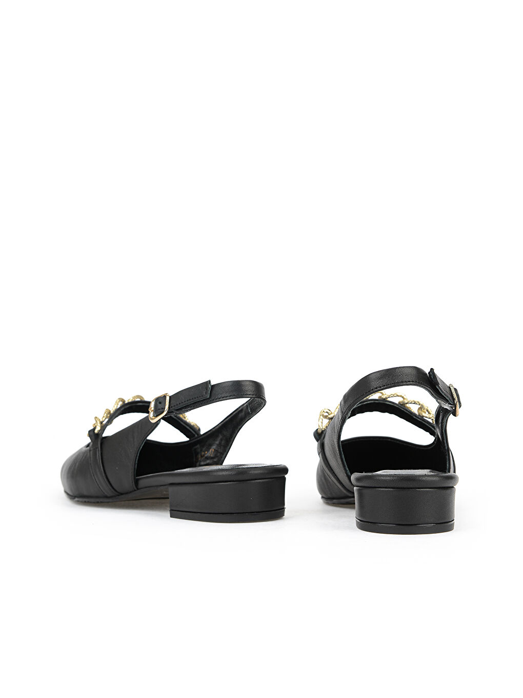 Kadın Hakiki Deri Topuklu Ayakkabı 1611030Z2657 Siyah-2