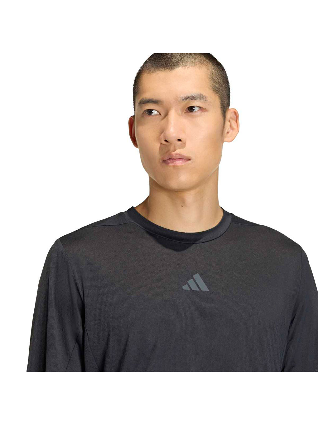 D4T Essentials Erkek Siyah Yuvarlak Yaka Tişört-1