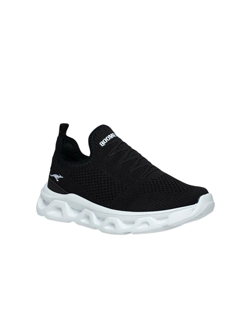 Siyah Wnd 4106 Slip On Nefes Alan Kalın Taban Erkek Sneaker-1
