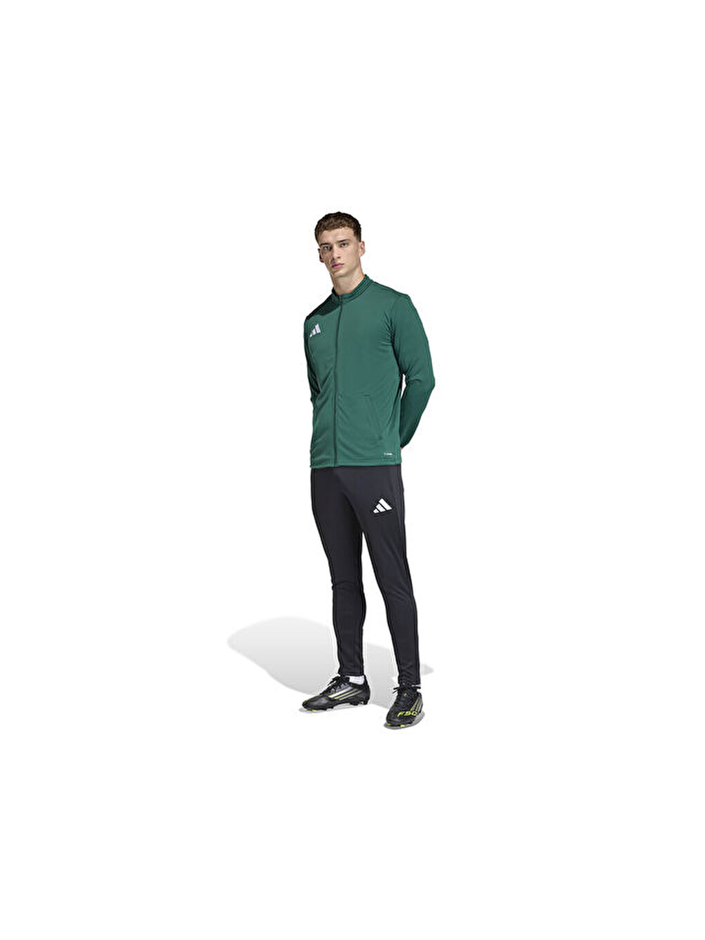 Ent26 Tk Jkt Erkek Futbol Kamp Fermuarlı Sweatshirt Ke9835 Yeşil-5