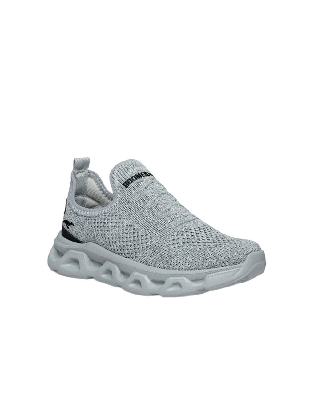 Gri Wnd 4106 Slip On Nefes Alan Kalın Taban Erkek Sneaker-1
