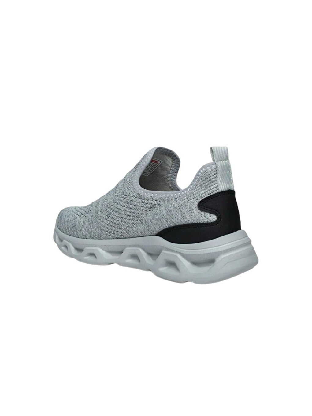 Gri Wnd 4106 Slip On Nefes Alan Kalın Taban Erkek Sneaker-3