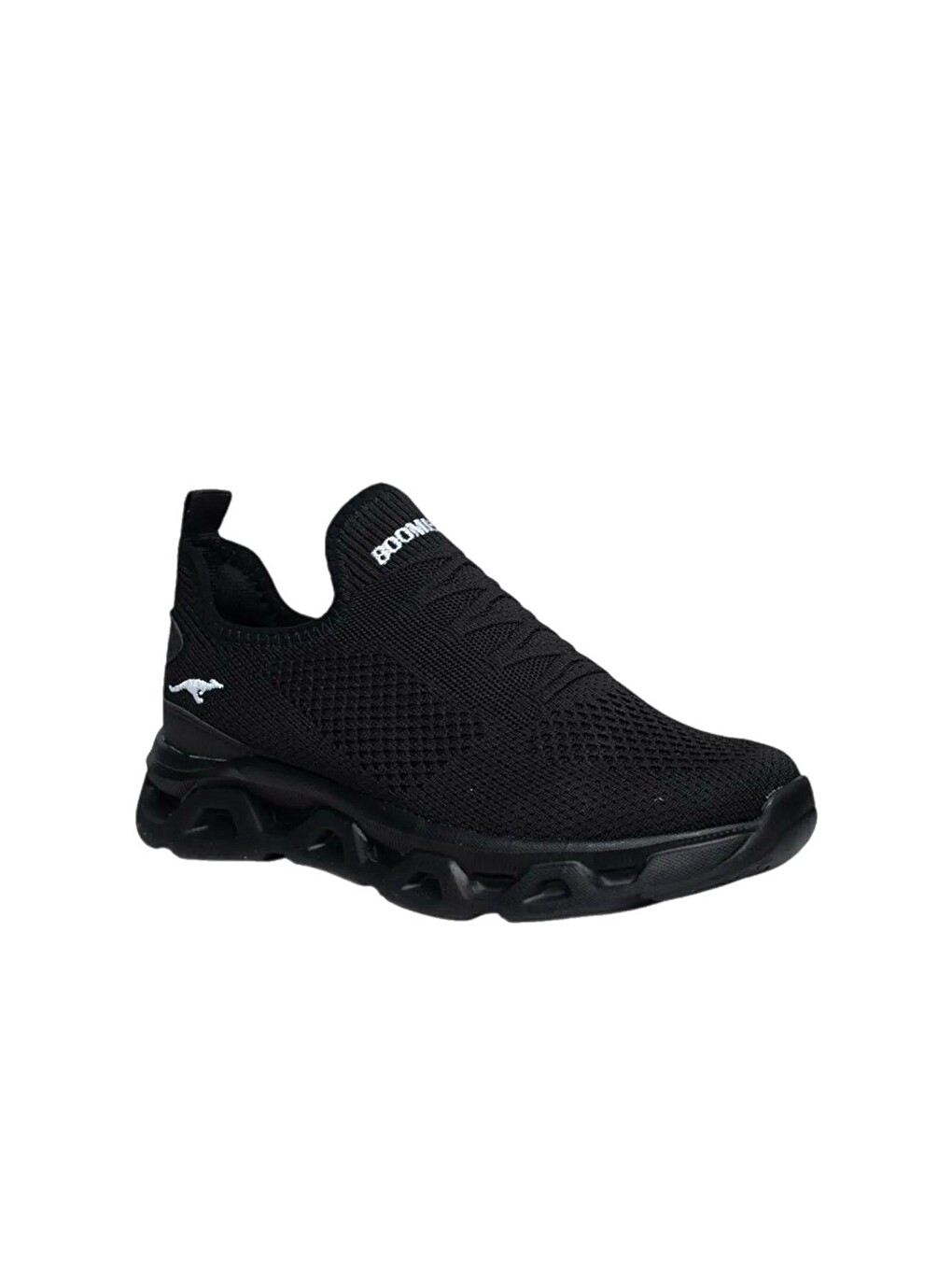 Siyah Wnd 4106 Slip On Nefes Alan Kalın Taban Erkek Sneaker-1