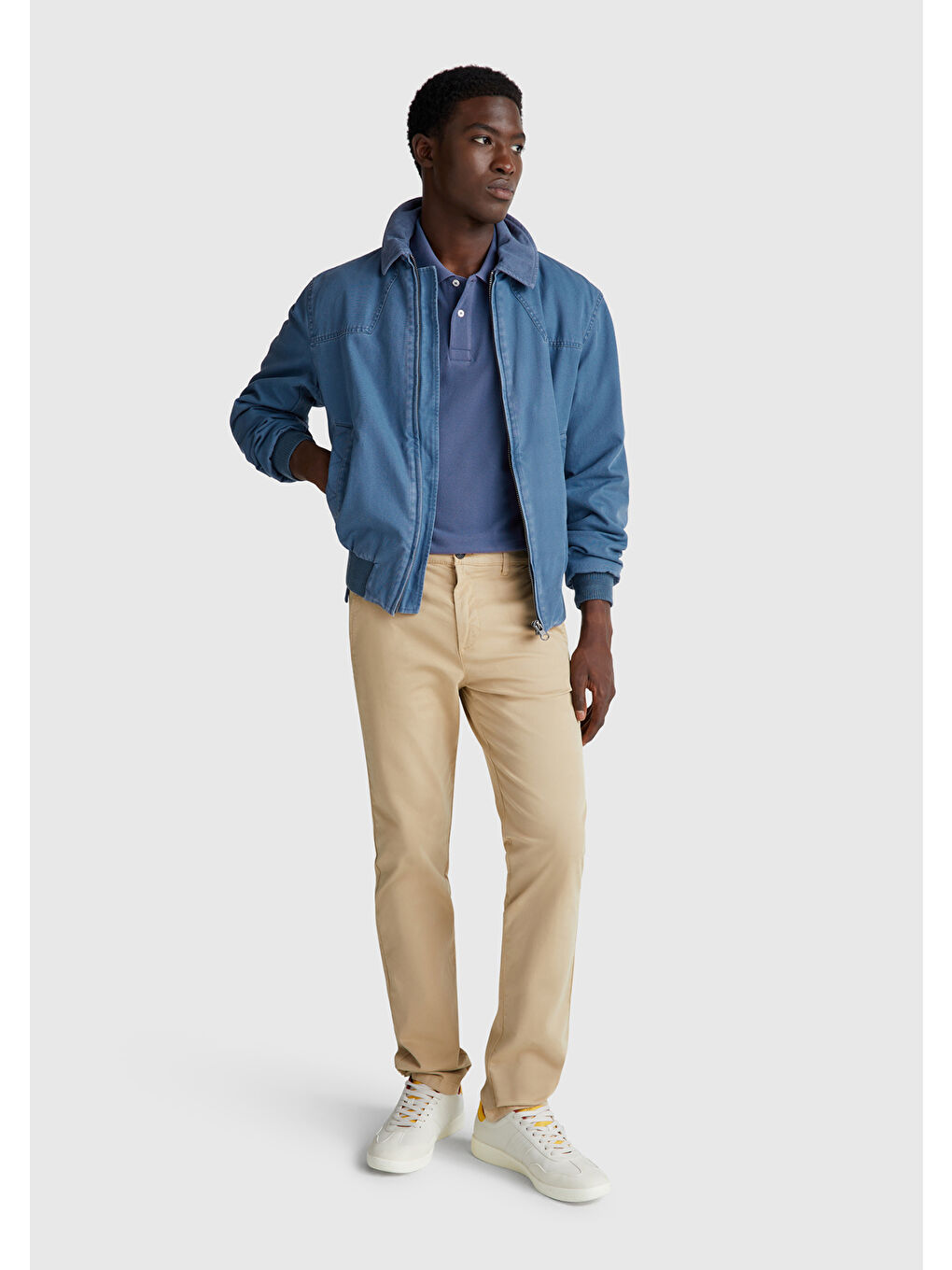 Turkuaz Erkek Havacı Mavi Regular Fit Kısa Kollu Polo T-Shirt-4