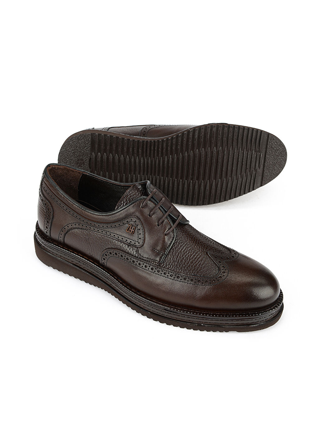 Kahverengi Erkek Hakiki Deri Ayakkabı 1611063Z2989 Kahve-3