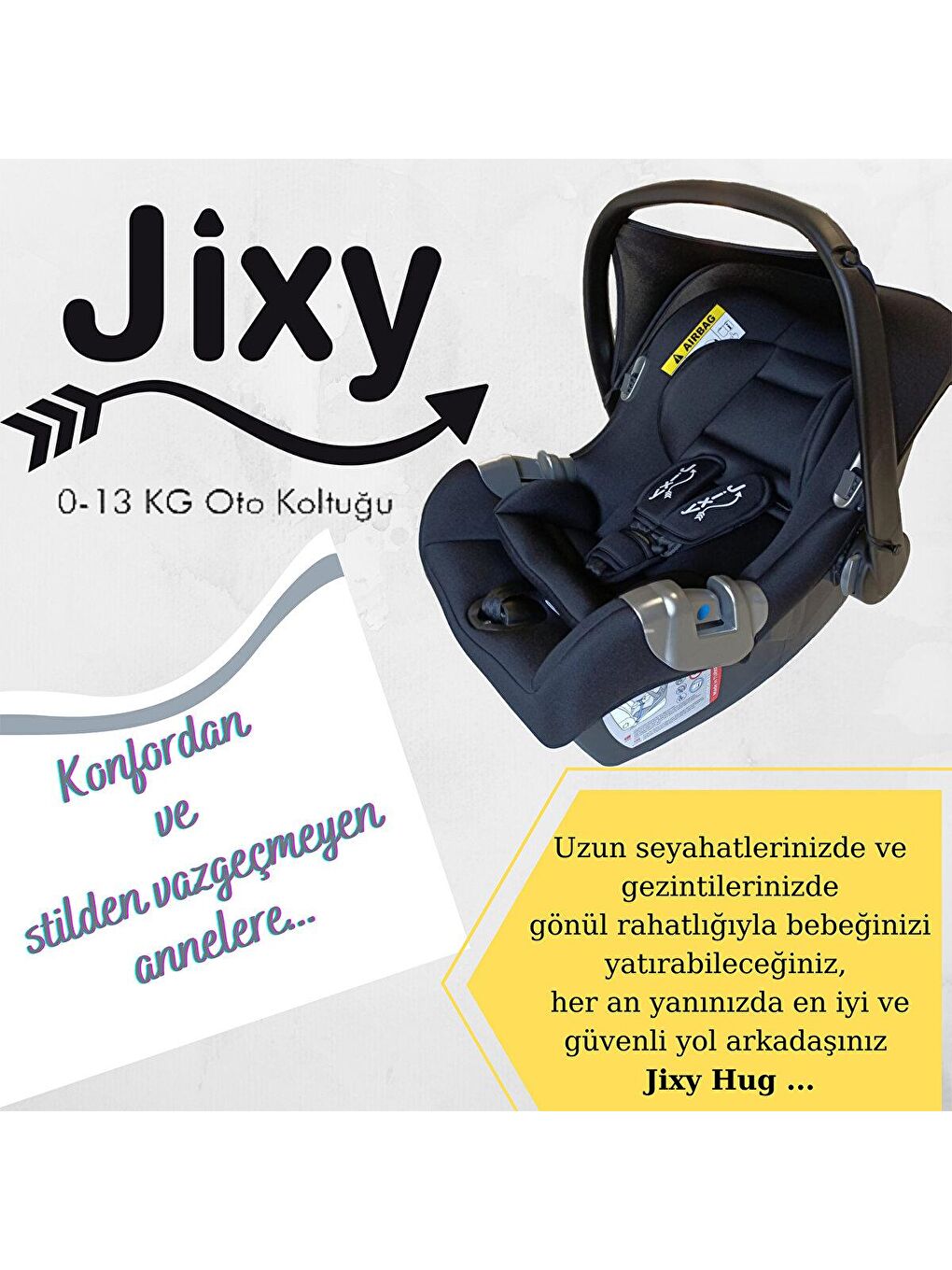 ABC Design Jixy Hug Oto Koltuğu 0-13 kg - 2