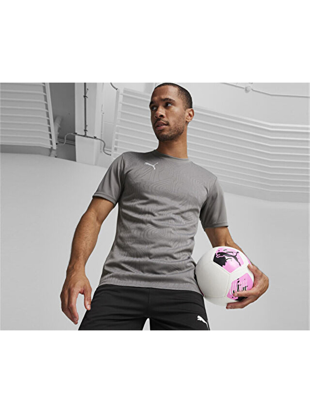 Teamfinal Training Jersey Erkek Futbol Antrenman Tişörtü 65855713 Gri-2