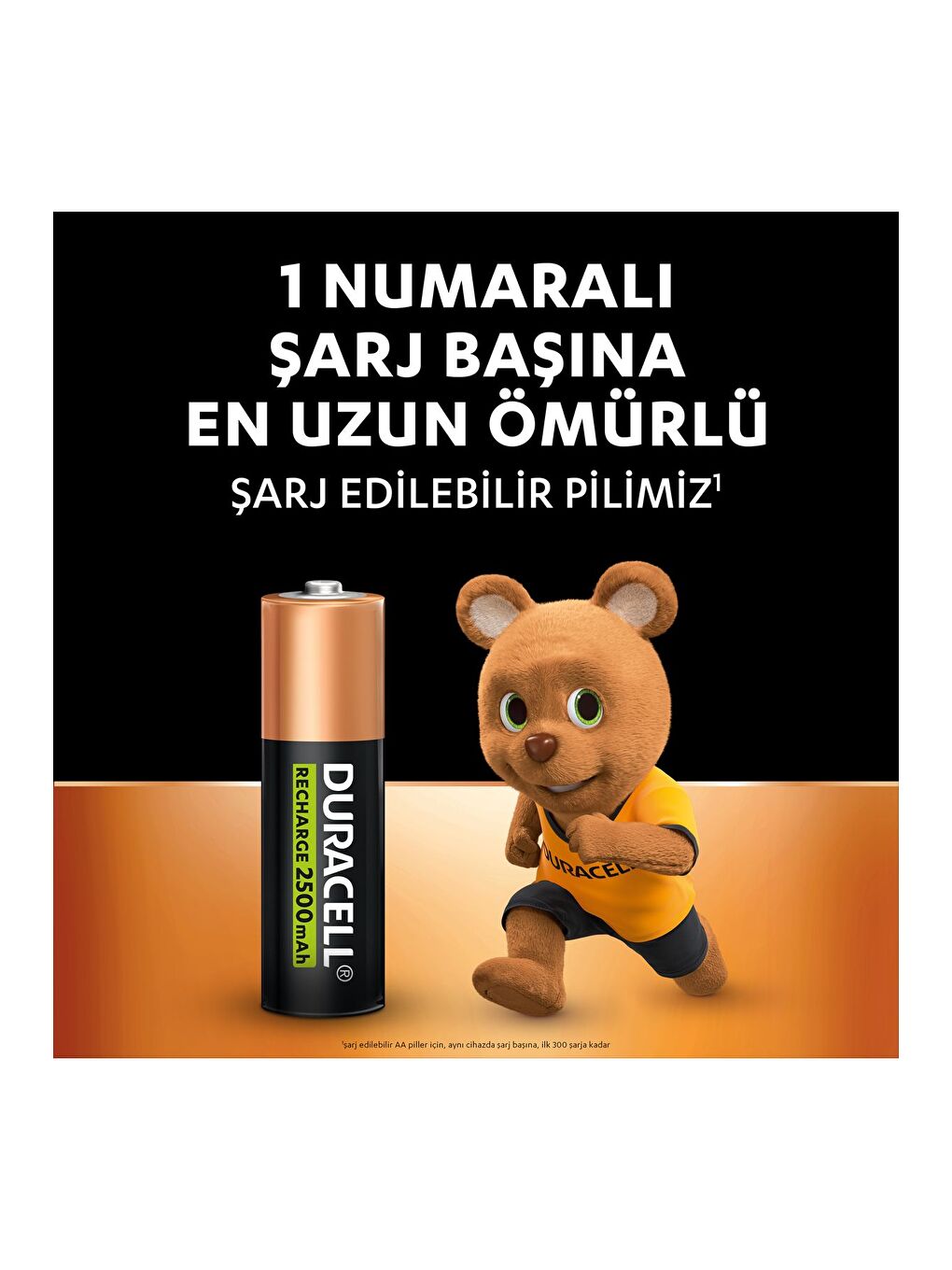 Şarj Edilebilir AA Kalem Pil  2 li Paket   2500 mAh NiMH-1