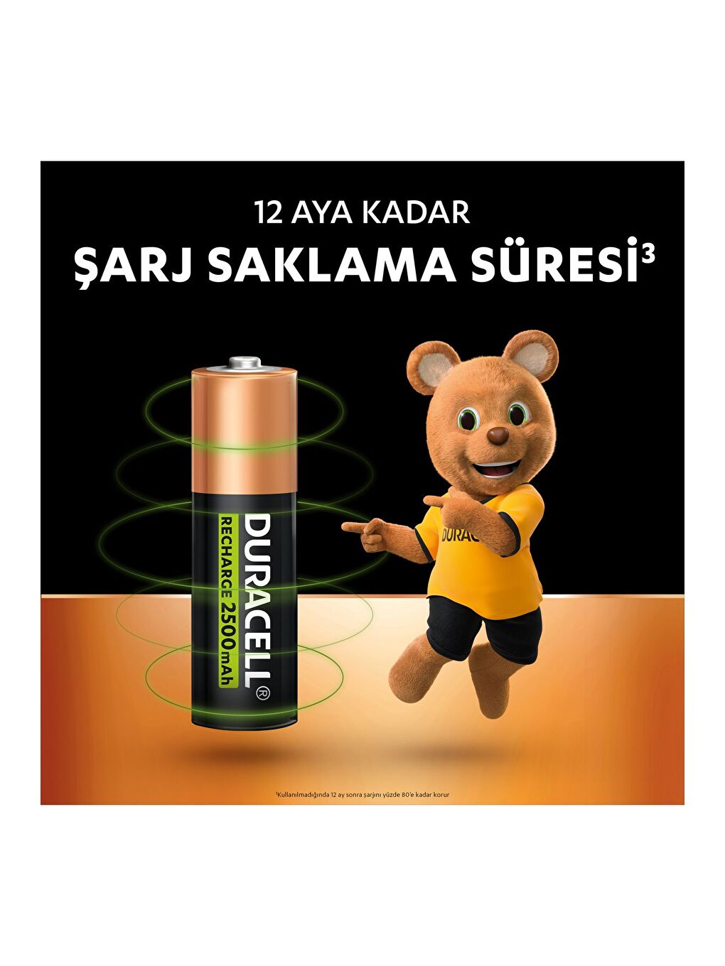 Şarj Edilebilir AA Kalem Pil  2 li Paket   2500 mAh NiMH-4