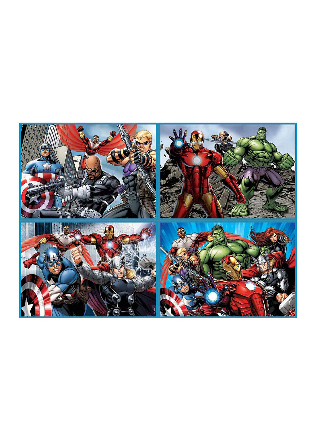 Çocuk Puzzle 50 80 100 150 Parça Marvel Avengers 16331-1