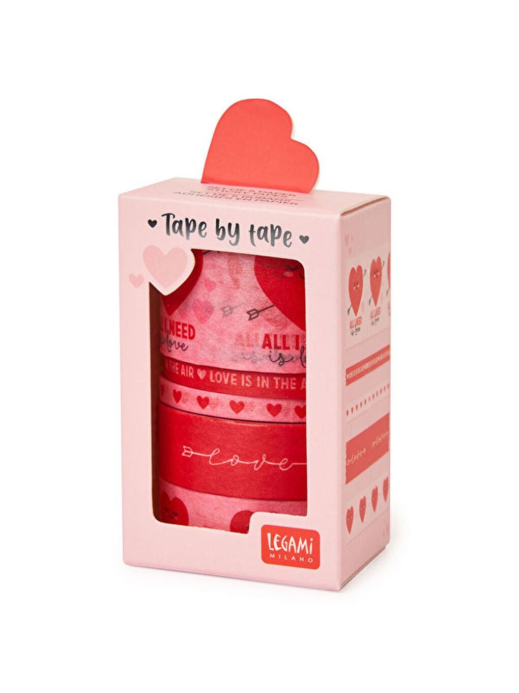 Mini 5li Kağıt Bandı Heart K099265-1