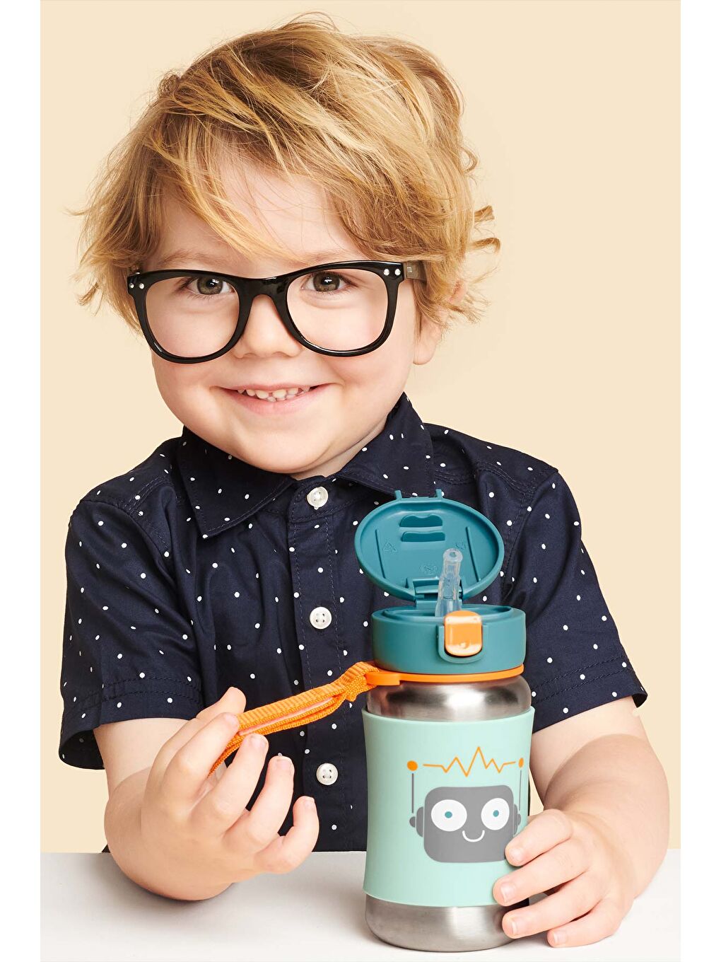 Paslanmaz Çelik Pipetli Suluk Robot-2