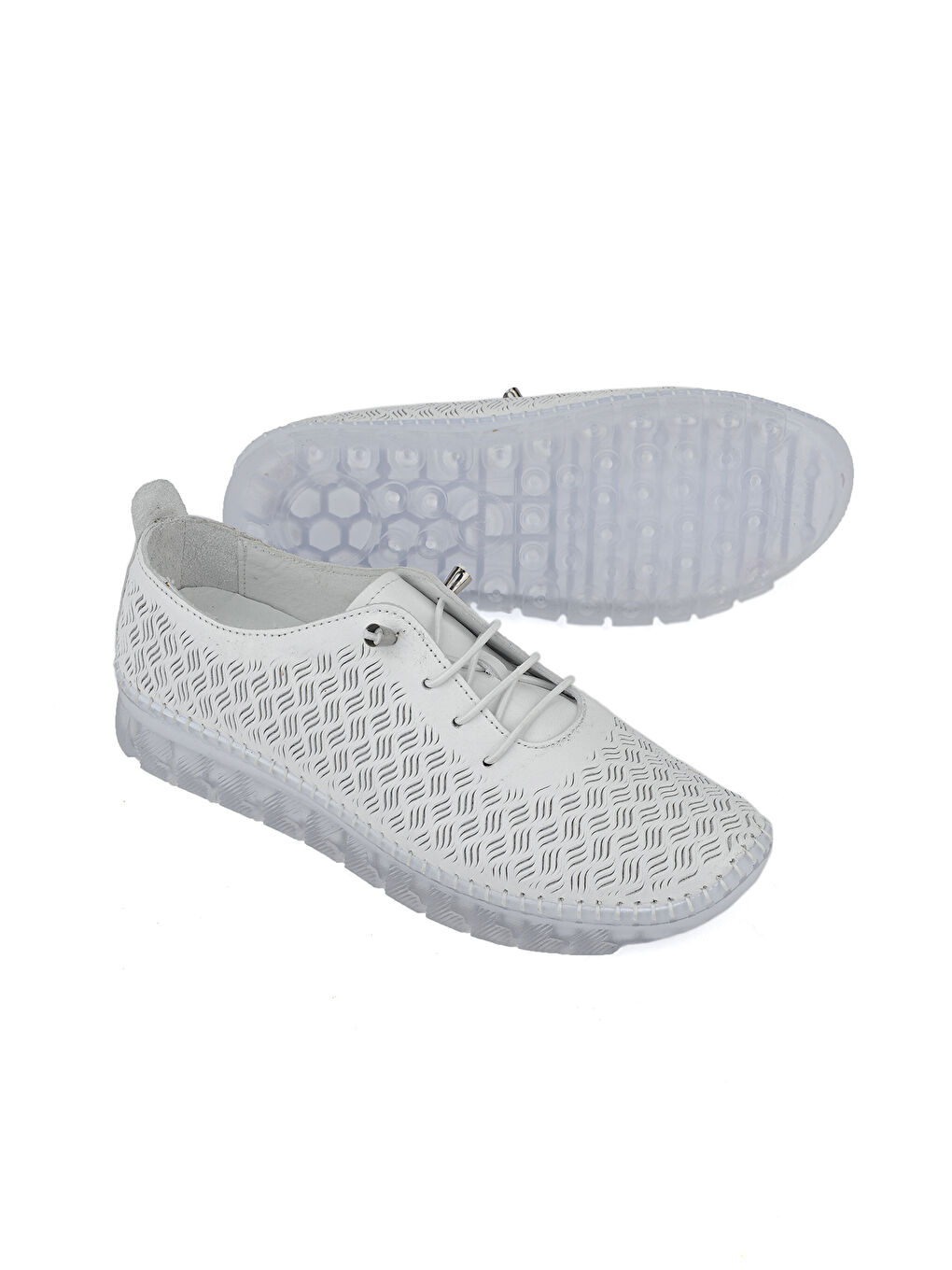Kadın Hakiki Deri Günlük Ayakkabı 1611046Z8031 Beyaz-3