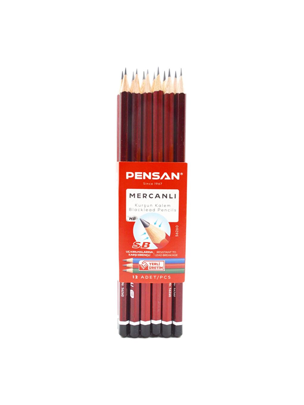 HB Mercanlı Kurşun Kalem 144 Adet-1