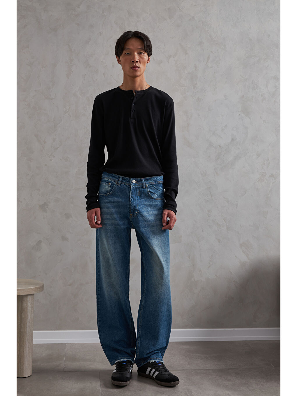 Mavi Erkek Baggy Jean Pantolon-1