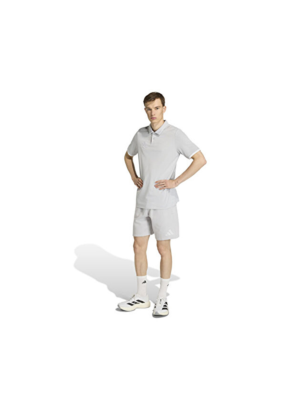Ent26 Polo Erkek Futbol Kamp Polo Tişört Jz6662 Gri-6
