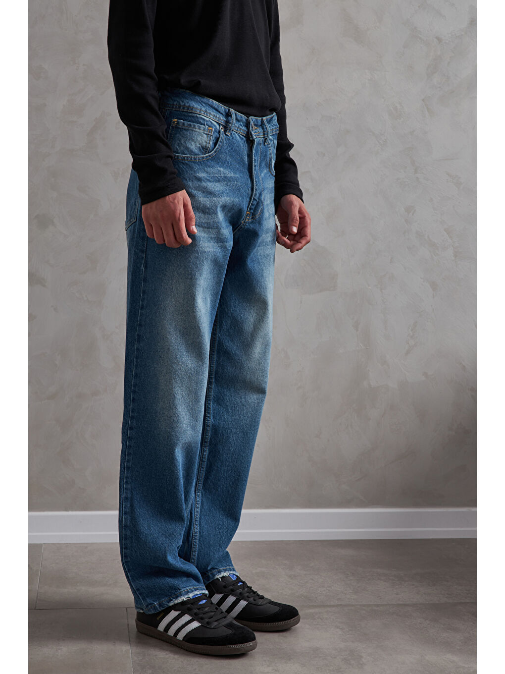 Mavi Erkek Baggy Jean Pantolon-2