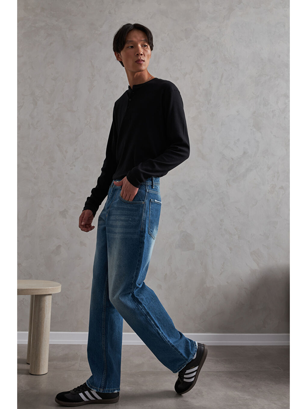 Mavi Erkek Baggy Jean Pantolon-3