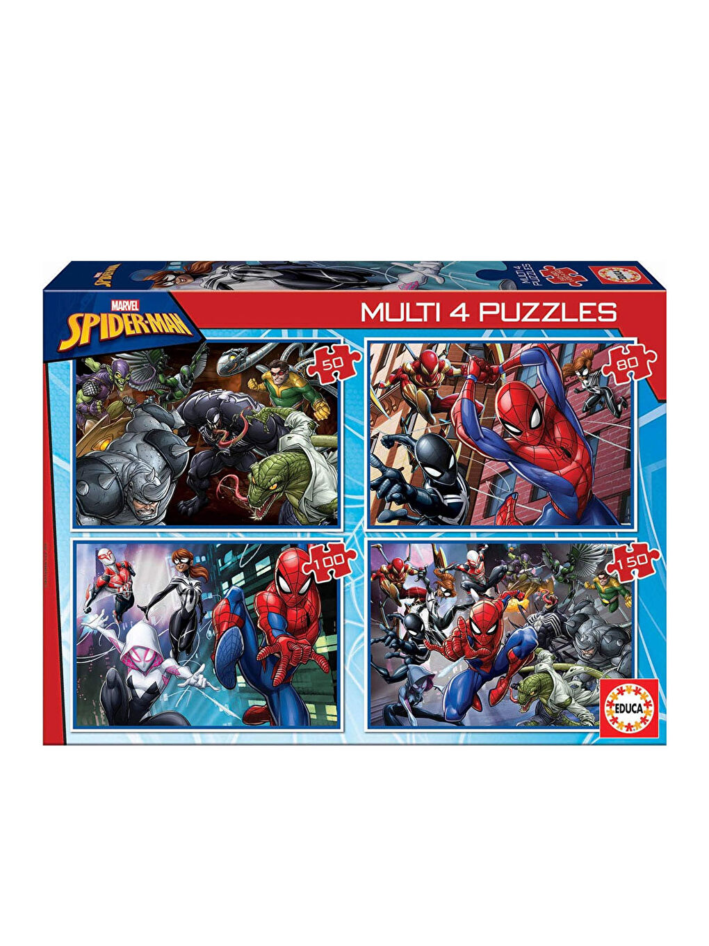 Puzzle Multi 4 Puzzles Spider Man 18102