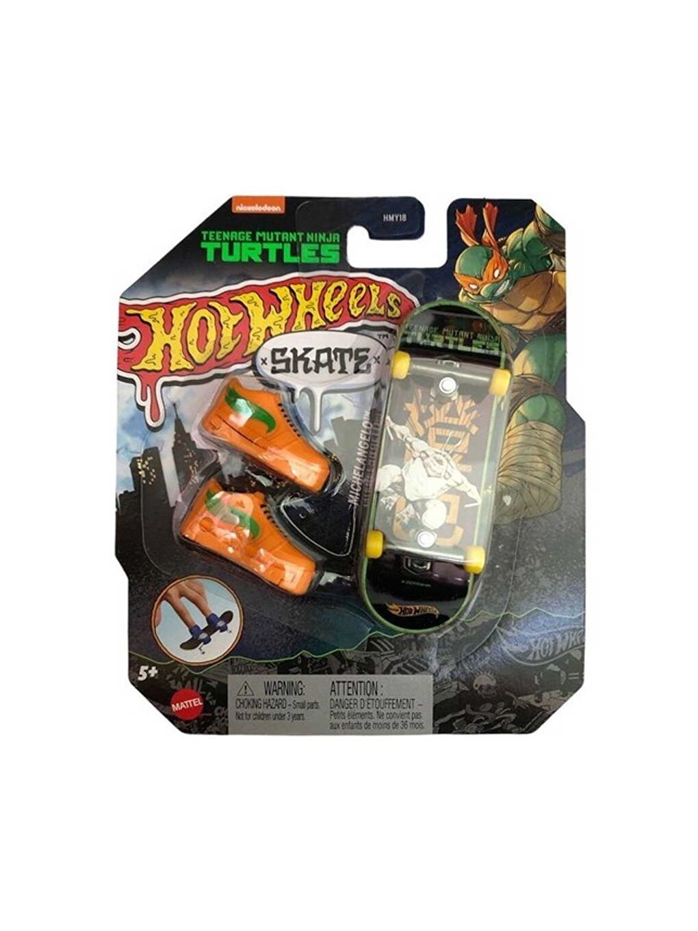 Hot Wheels Karışık Skate Temalı Parmak Kaykay ve Ayakkabı Paketleri HVK34