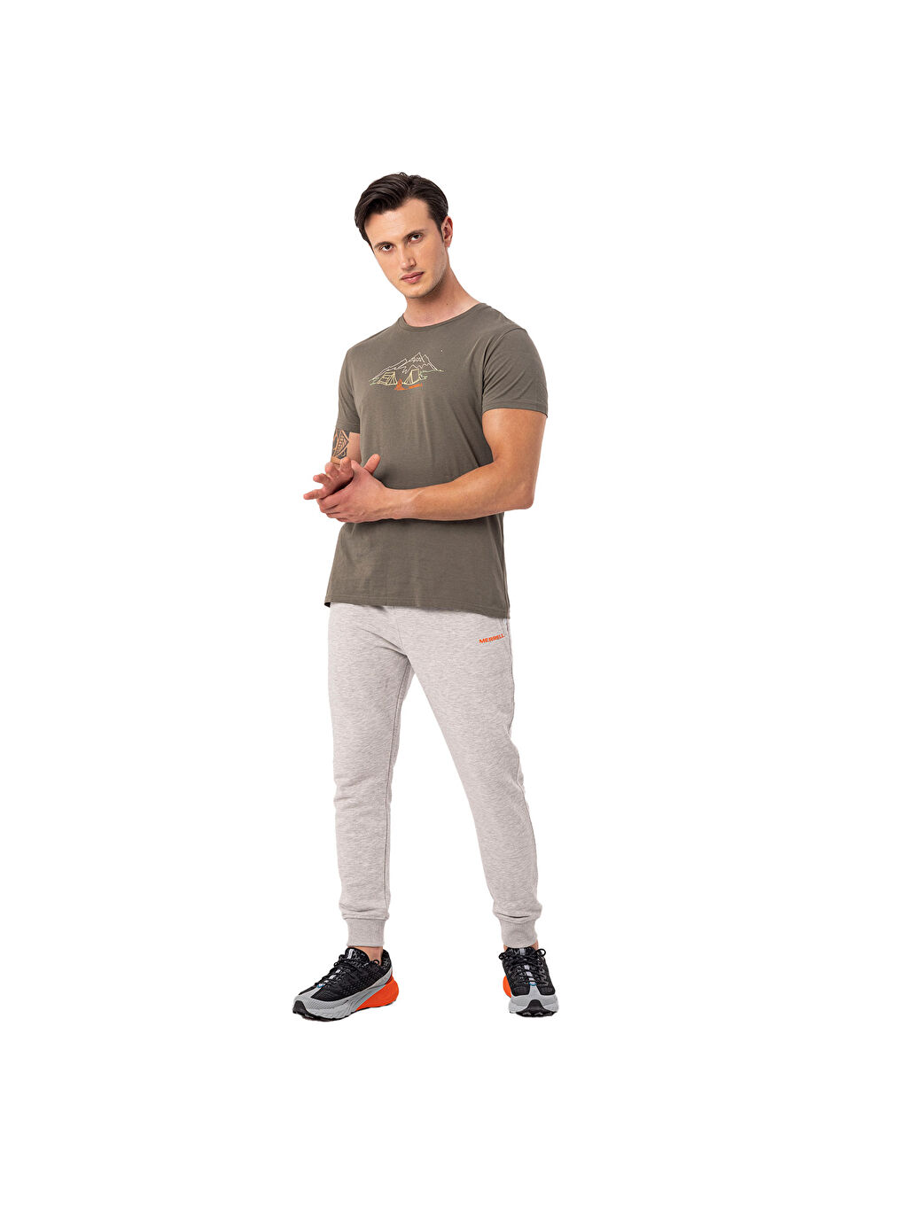 Haki Tamp Erkek Yeşil Tişört-1