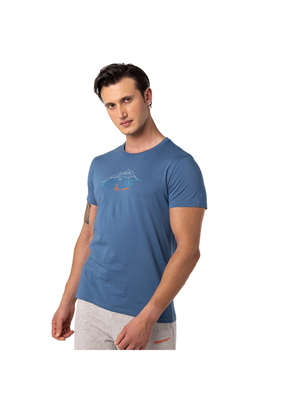 Tamp Erkek Mavi Tişört