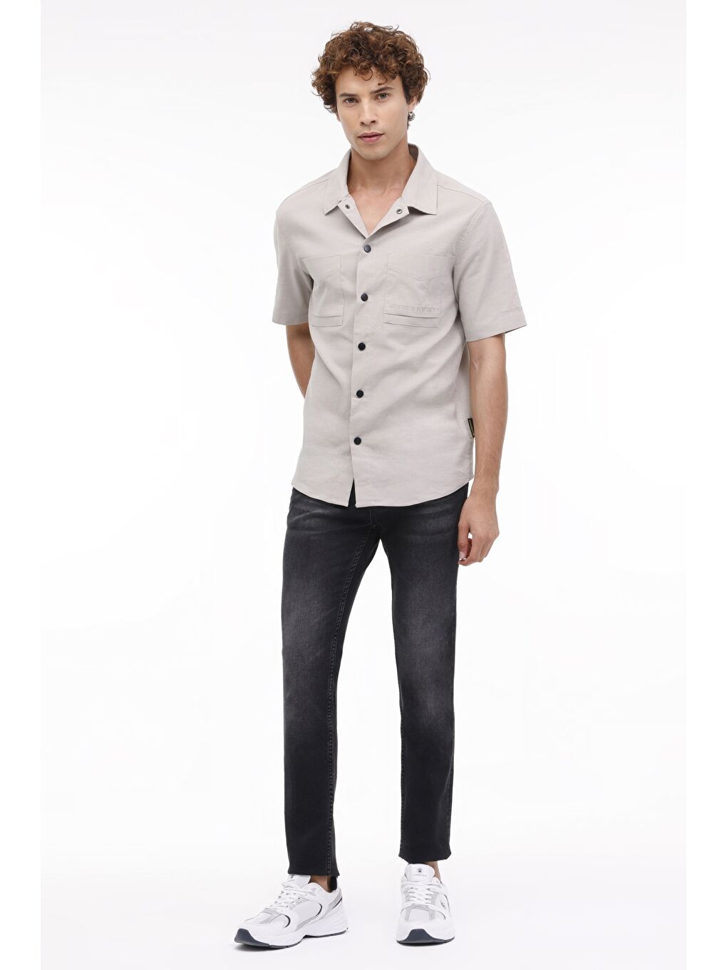 CMB3447-008 Siyah  Erkek Pantolon-2