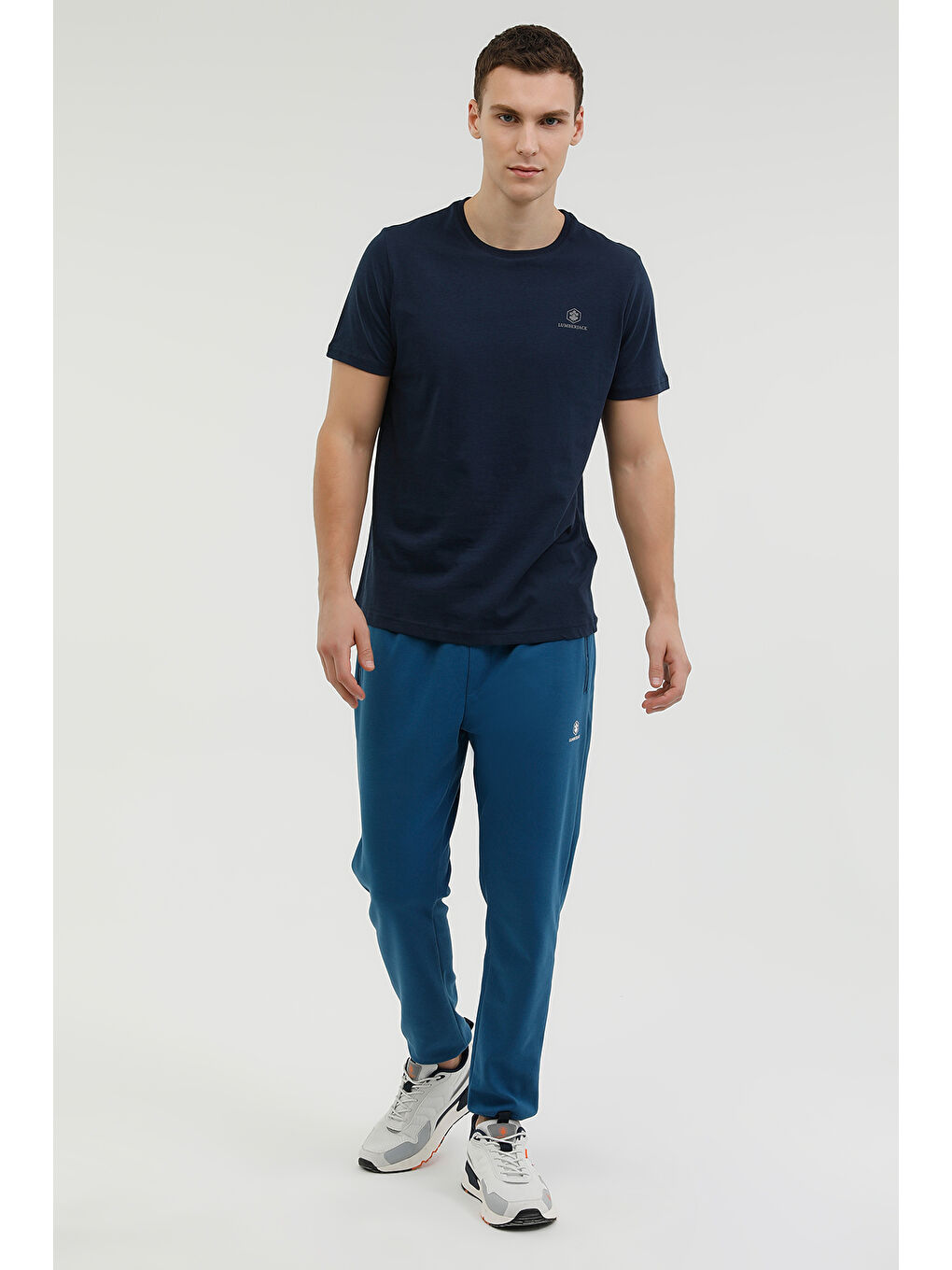 M-CT102 BASIC C NECK T-SH Lacivert Erkek Kısa Kol Tişört-2