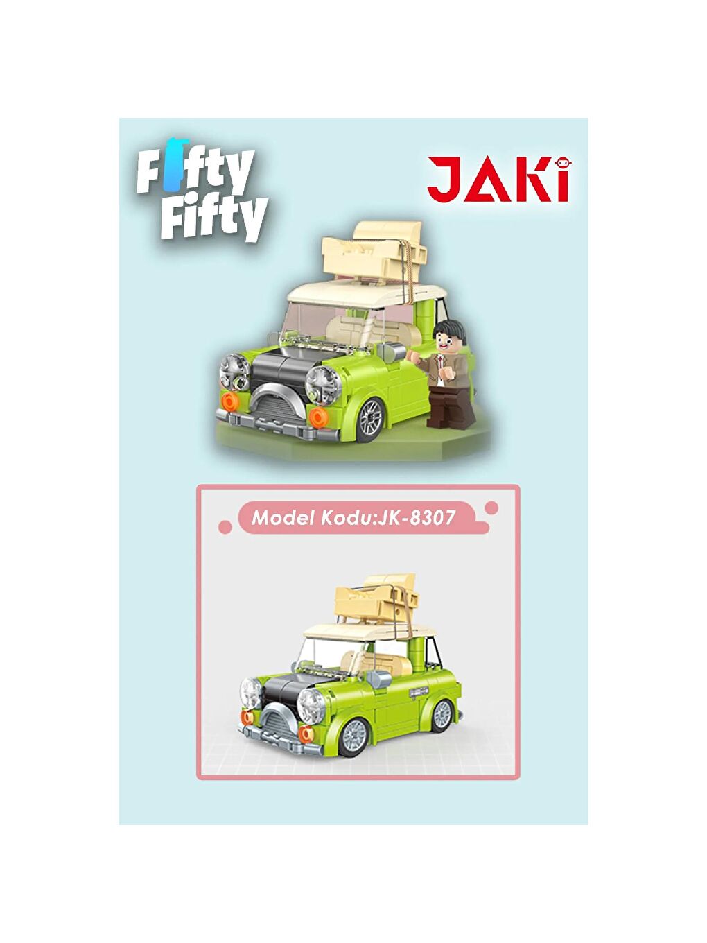 Jaki Mr. Means Classic Mini Block Lego Yapı Oyuncağı 305 Parça (JK8307)-2
