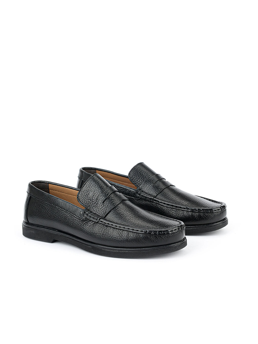 Erkek Hakiki Deri Günlük Ayakkabı 1611065Z301 Siyah-1