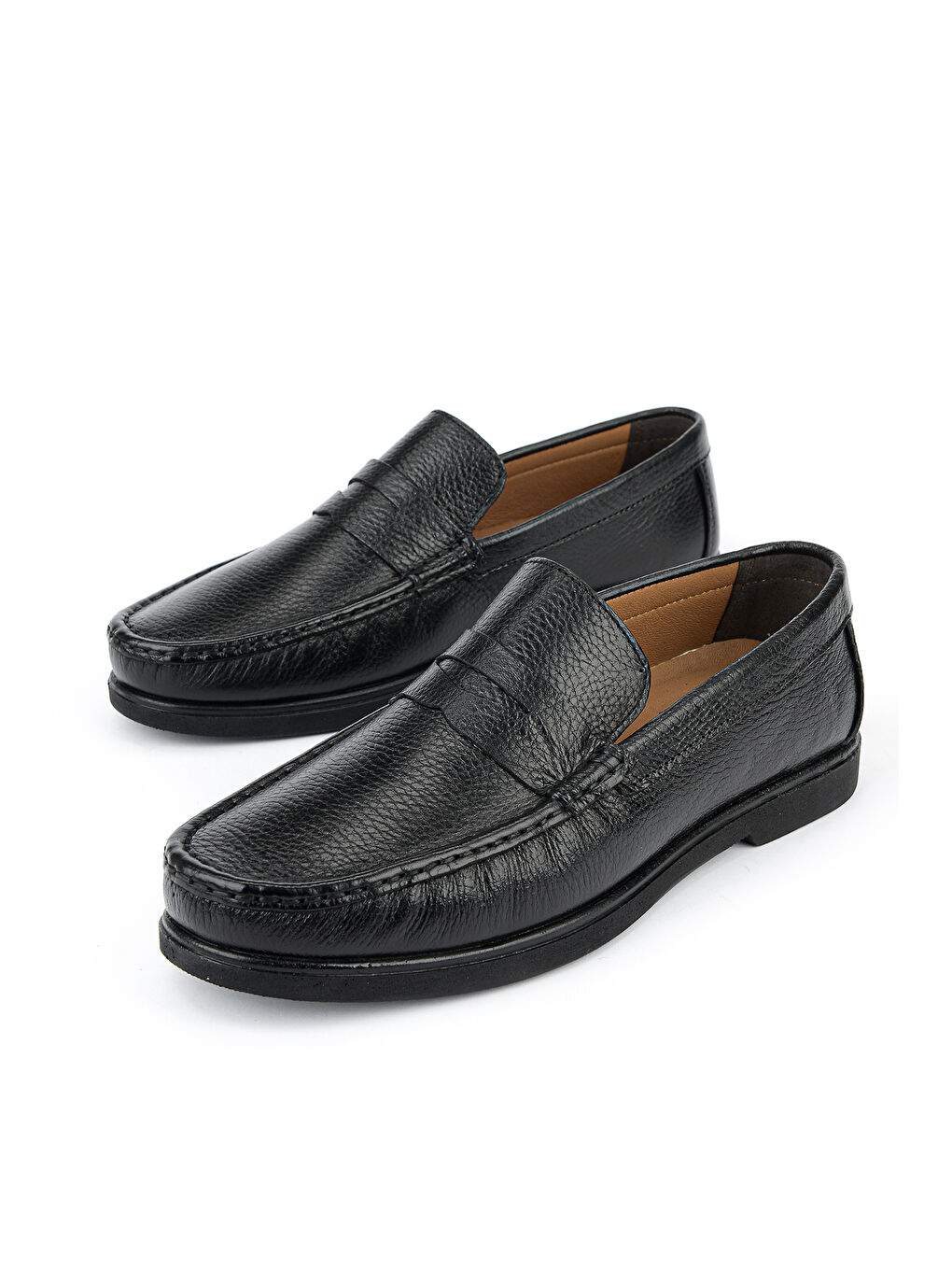 Erkek Hakiki Deri Günlük Ayakkabı 1611065Z301 Siyah-4