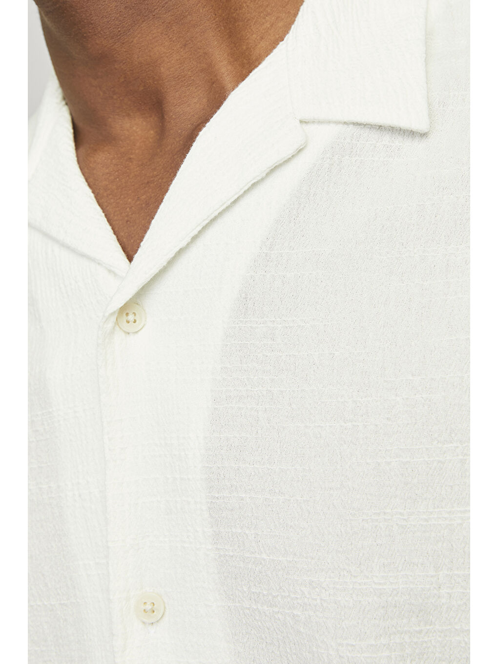 Beyaz Originals Jorluke Pamuklu Relaxed Fit Kısa Kollu Poplin %100 Pamuk Gömlek 12255781-5