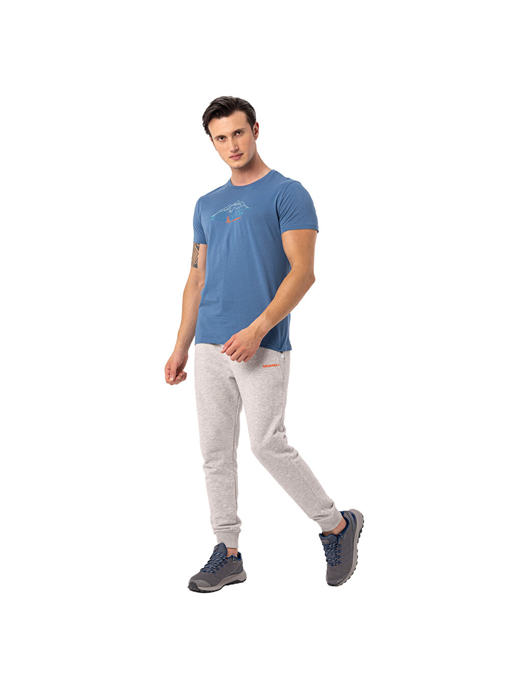 Tamp Erkek Mavi Tişört-2