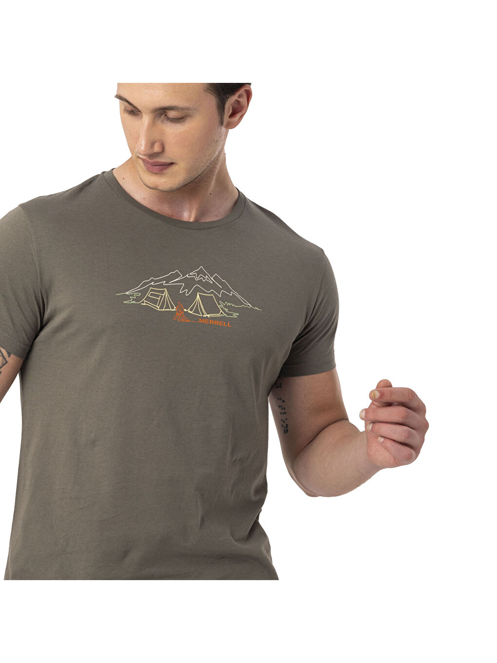 Haki Tamp Erkek Yeşil Tişört-8