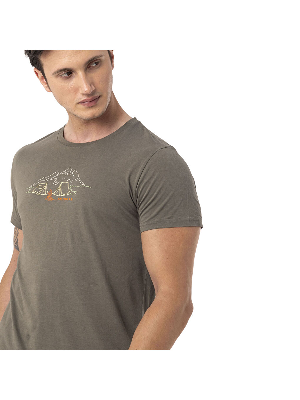 Haki Tamp Erkek Yeşil Tişört-9