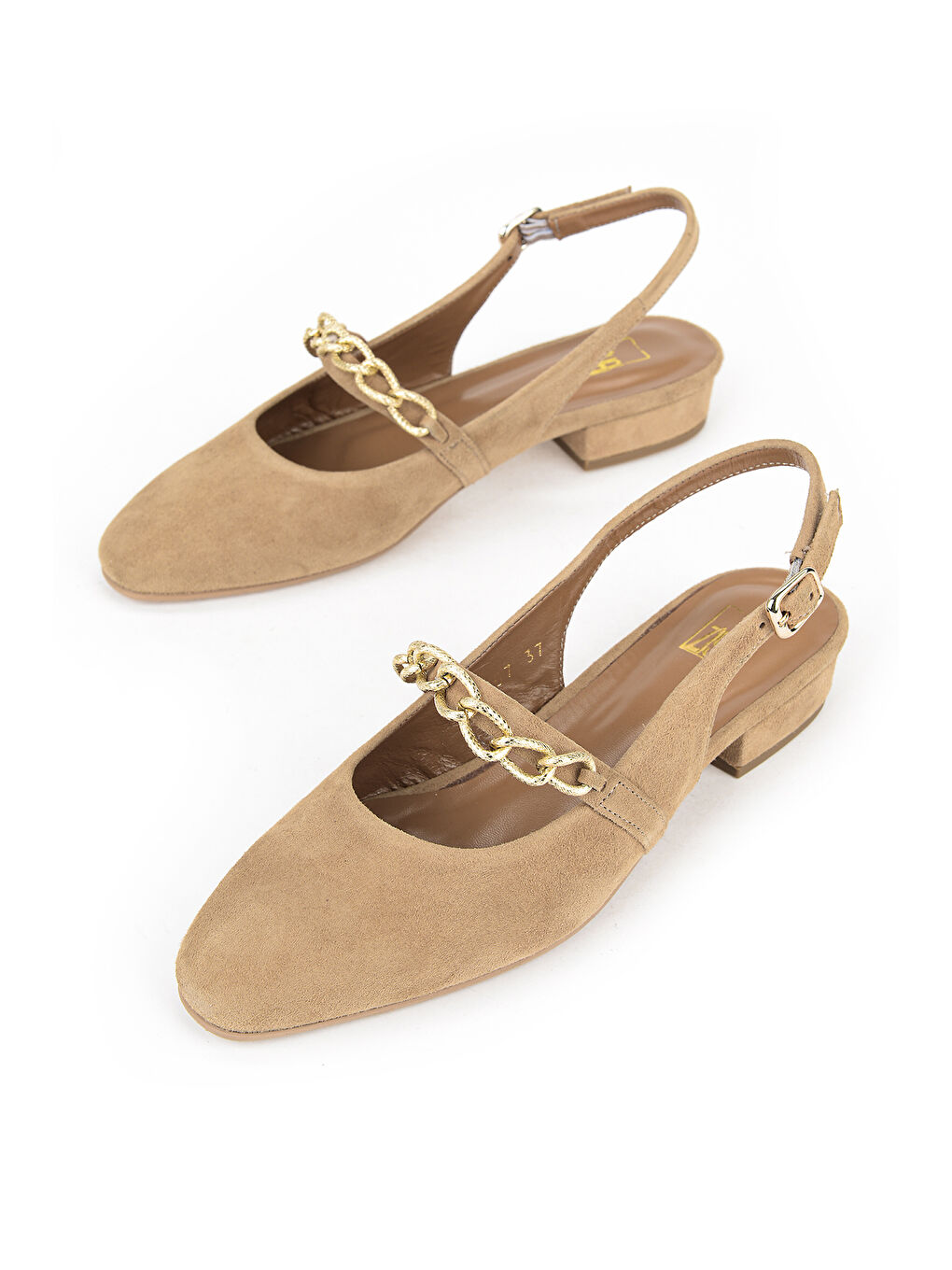 Kahverengi Kadın Hakiki Deri Topuklu Ayakkabı 1611030Z26572 Camel-3