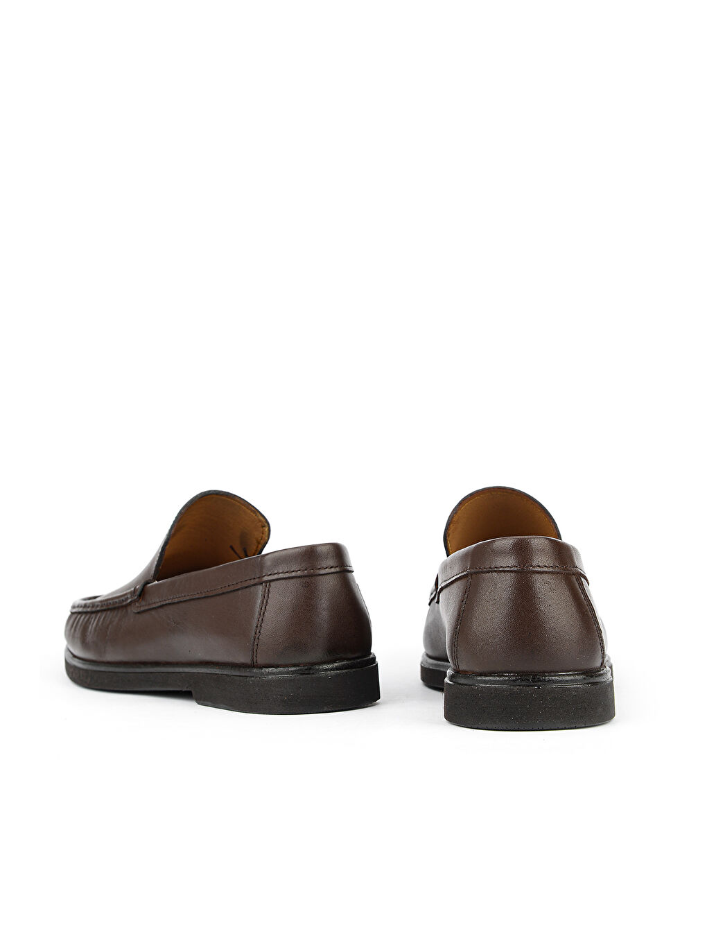 Kahverengi Erkek Hakiki Deri Günlük Ayakkabı 1611065Z302 Kahve-2